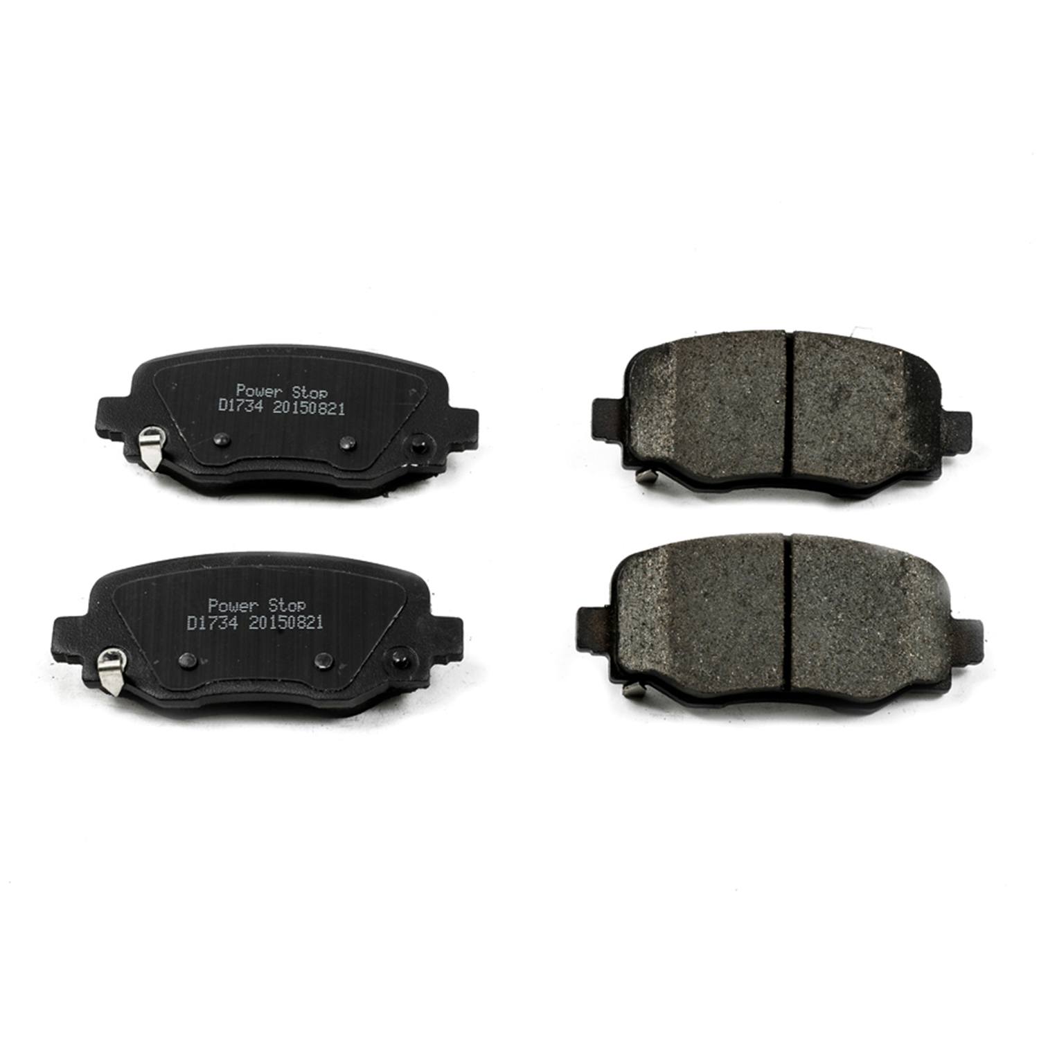 Power Stop 16-1734 Z16 Evolution Ceramic Clean Ride Scorched Brake Pads (Rear) for 2015-2017 Chrysler 200 C, Limited, LX, S product image