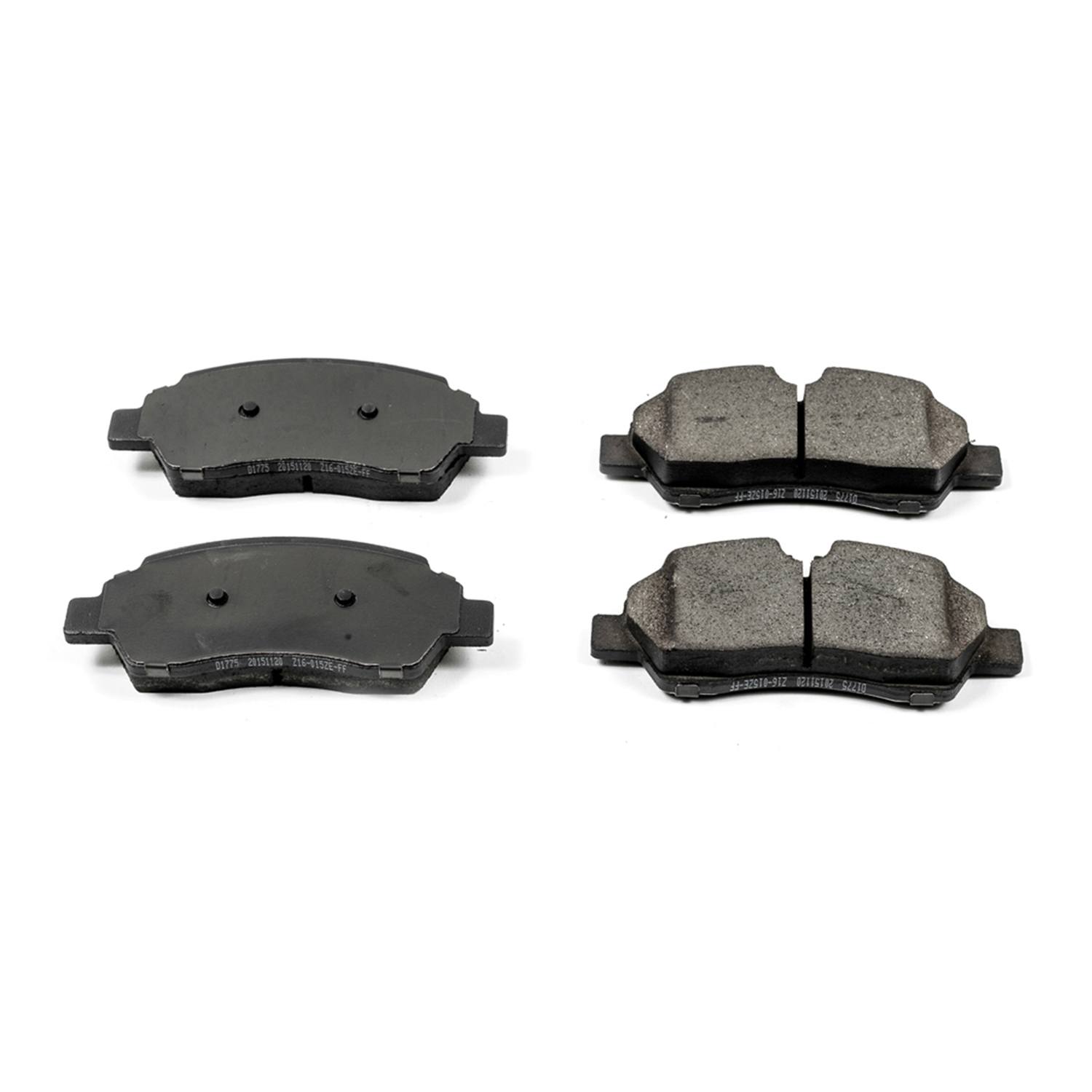 Power Stop 16-1775 Z16 Evolution Ceramic Clean Ride Scorched Brake Pads (Rear) for 2015-2019 Ford TRANSIT-150 Base, XL, XLT product image