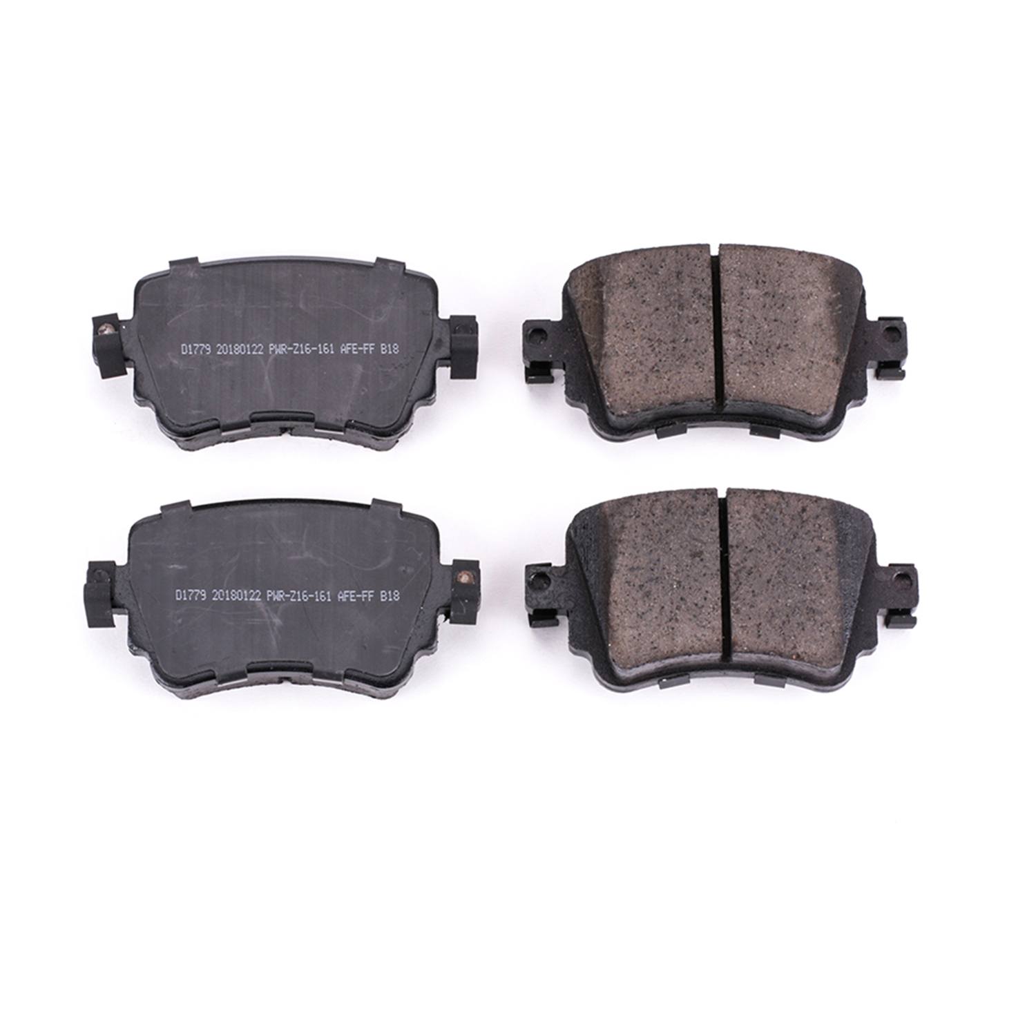 Power Stop 16-1779 Z16 Evolution Ceramic Clean Ride Scorched Brake Pads (Rear) for 2016 Audi Q3 Premium Plus, Prestige product image