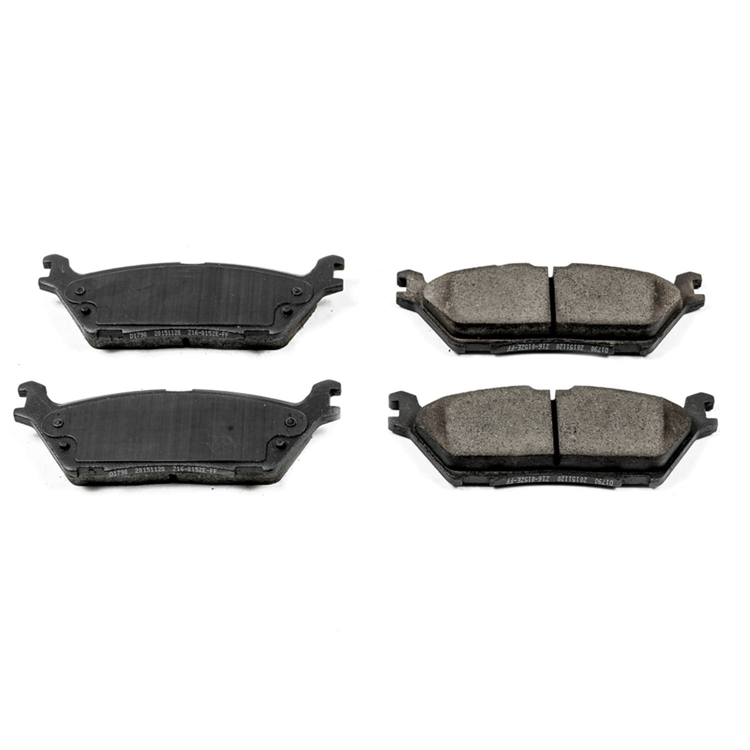 Power Stop 16-1790 Z16 Evolution Ceramic Clean Ride Scorched Brake Pads (Rear) for 2018-2019 Ford Expedition Limited, Max Platinum, Max Ssv, Max XLT, Max Limited, Max XL, Platinum, Ssv, XL product image