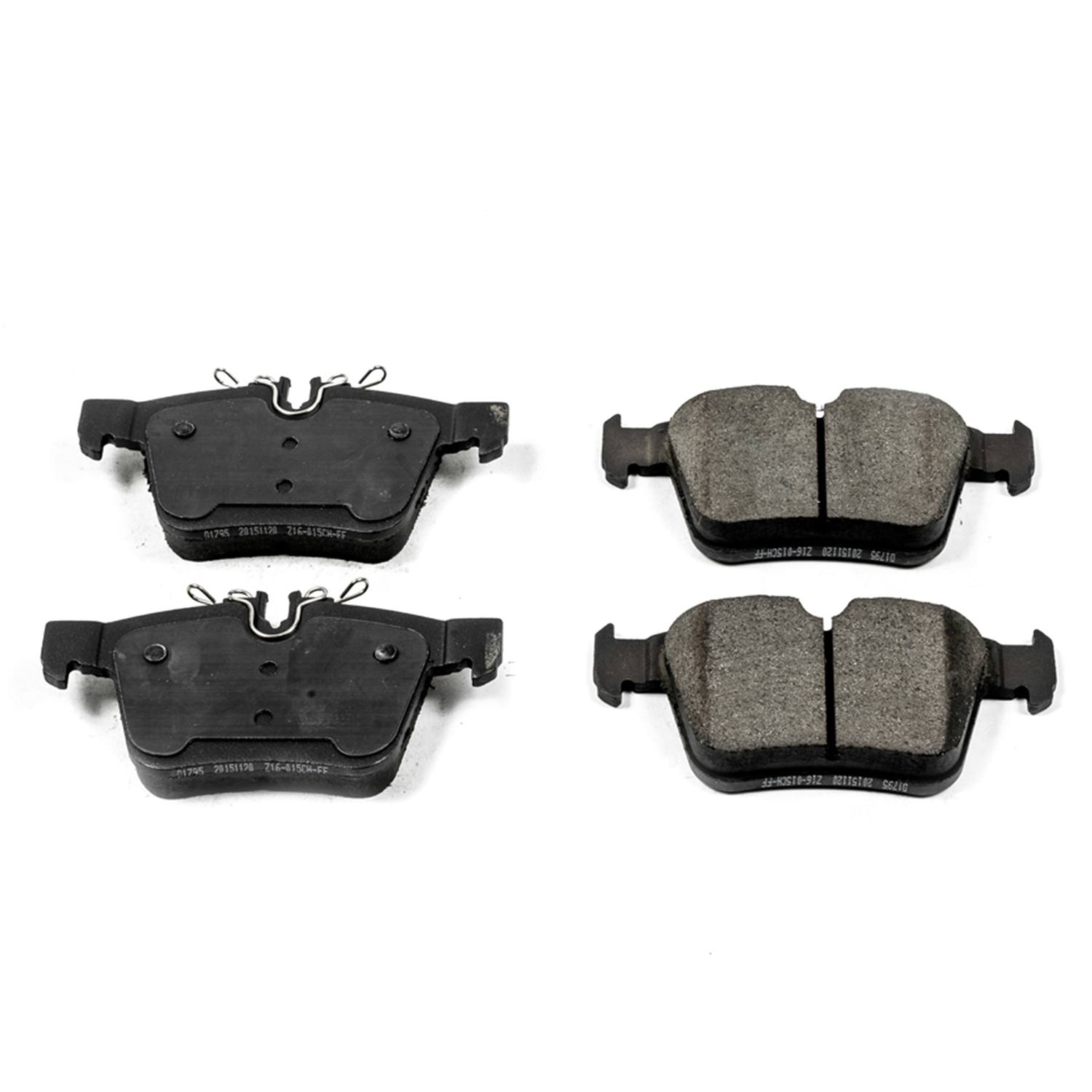 Power Stop 16-1795 Z16 Evolution Ceramic Clean Ride Scorched Brake Pads (Rear) for 2015-2021 Mercedes-Benz C300 4Matic, Base product image