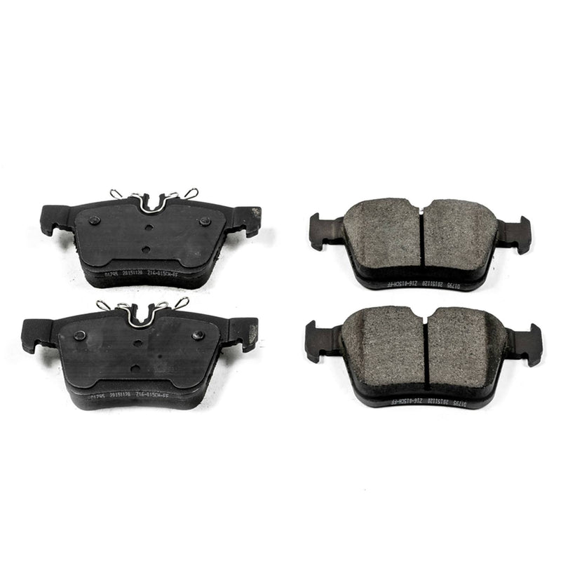Power Stop 16-1795 Z16 Evolution Ceramic Clean Ride Scorched Brake Pads (Rear) for 2015-2021 Mercedes-Benz C300 4Matic, Base product image