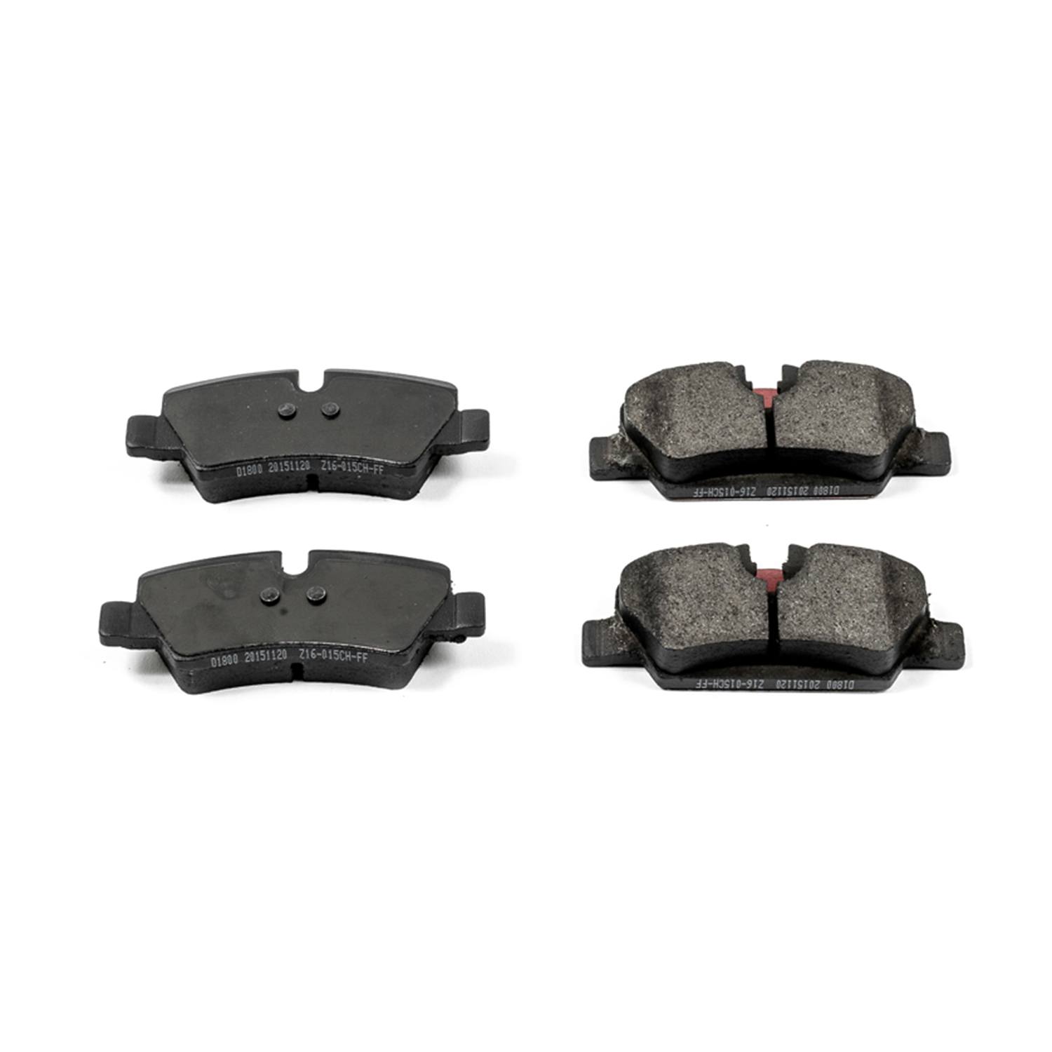 Power Stop 16-1800 Z16 Evolution Ceramic Clean Ride Scorched Brake Pads (Rear) for 2014 MINI Cooper Base product image