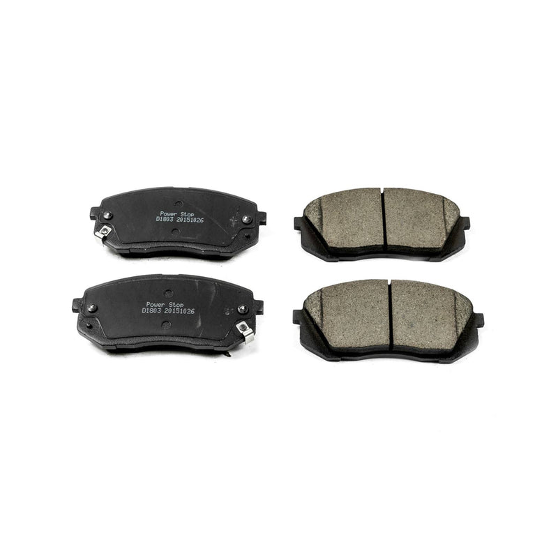 Power Stop 16-1803 Z16 Evolution Ceramic Clean Ride Scorched Brake Pads (Front) for 2015 Hyundai Sonata Eco, Limited, Limited 2.0T, SE, Sport, Sport 2.0T product image