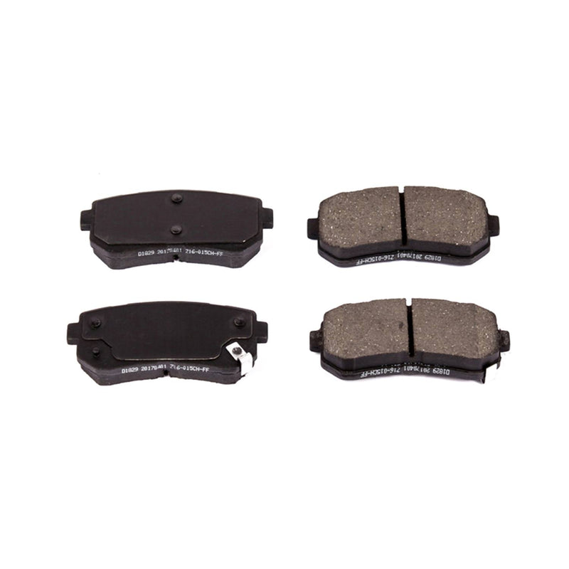 Power Stop 16-1829 Z16 Evolution Ceramic Clean Ride Scorched Brake Pads (Rear) for 2016 Hyundai Sonata Base, Eco, Hybrid, Hybrid Limited, Limited, Limited 2.0T, Plug-In Hybrid, Plug-In product image