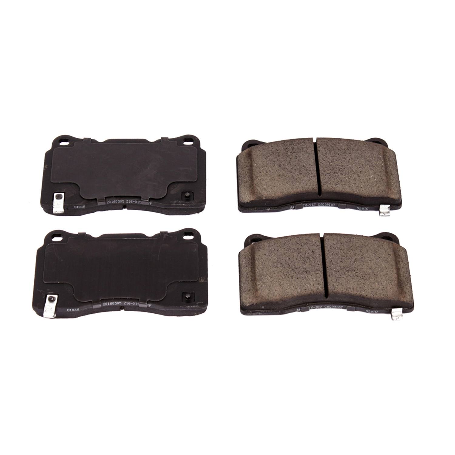 Power Stop 16-1836 Z16 Evolution Ceramic Clean Ride Scorched Brake Pads (Front) for 2019 Buick Regal Sportback Avenir, Base, Essence, GS, Preferred, Preferred Ii product image