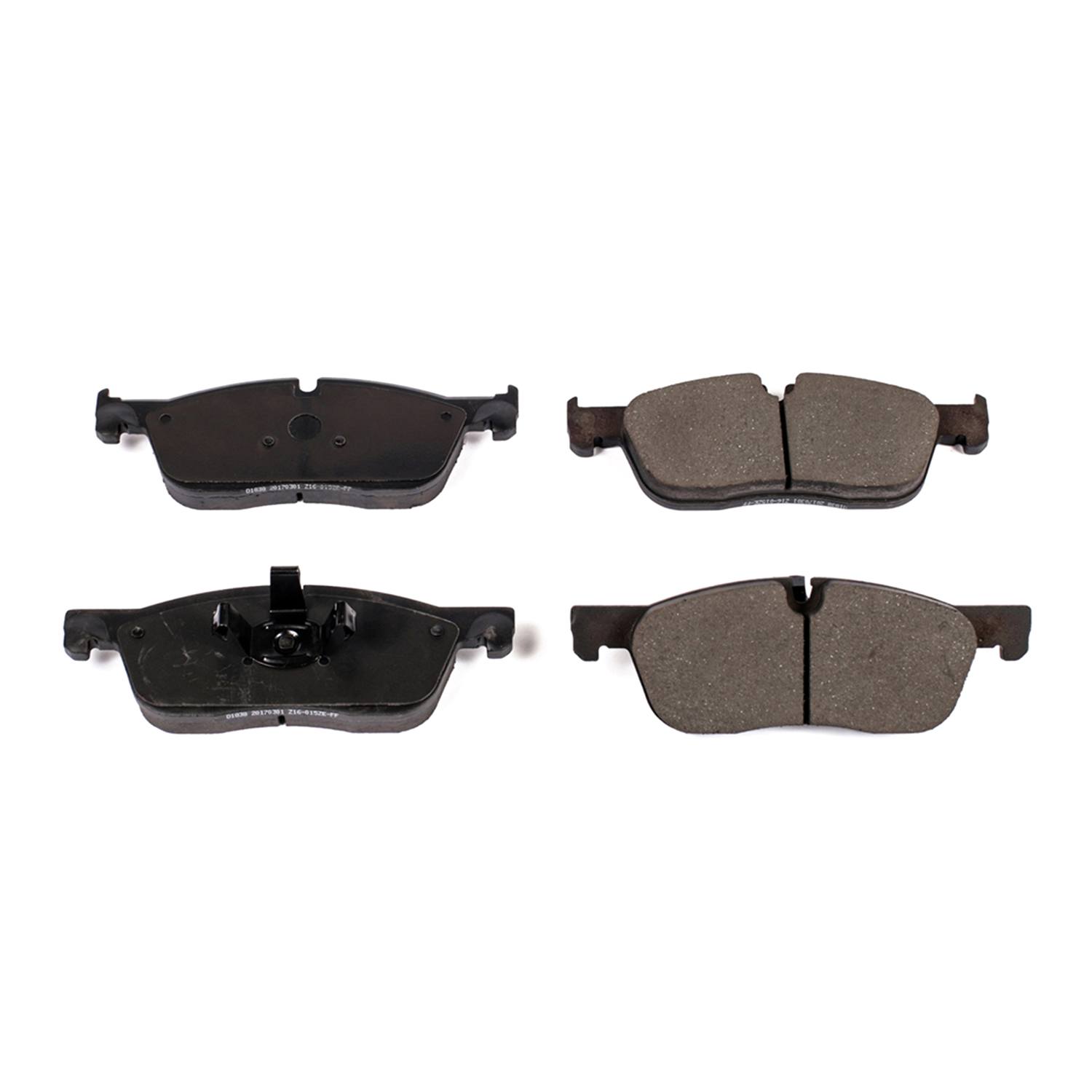 Power Stop 16-1838 Z16 Evolution Ceramic Clean Ride Scorched Front Brake Pads for 2018 Jaguar E-Pace Base, First Edition, R-Dynamic Hse, R-Dynamic S, R-Dynamic SE, S, SE product image