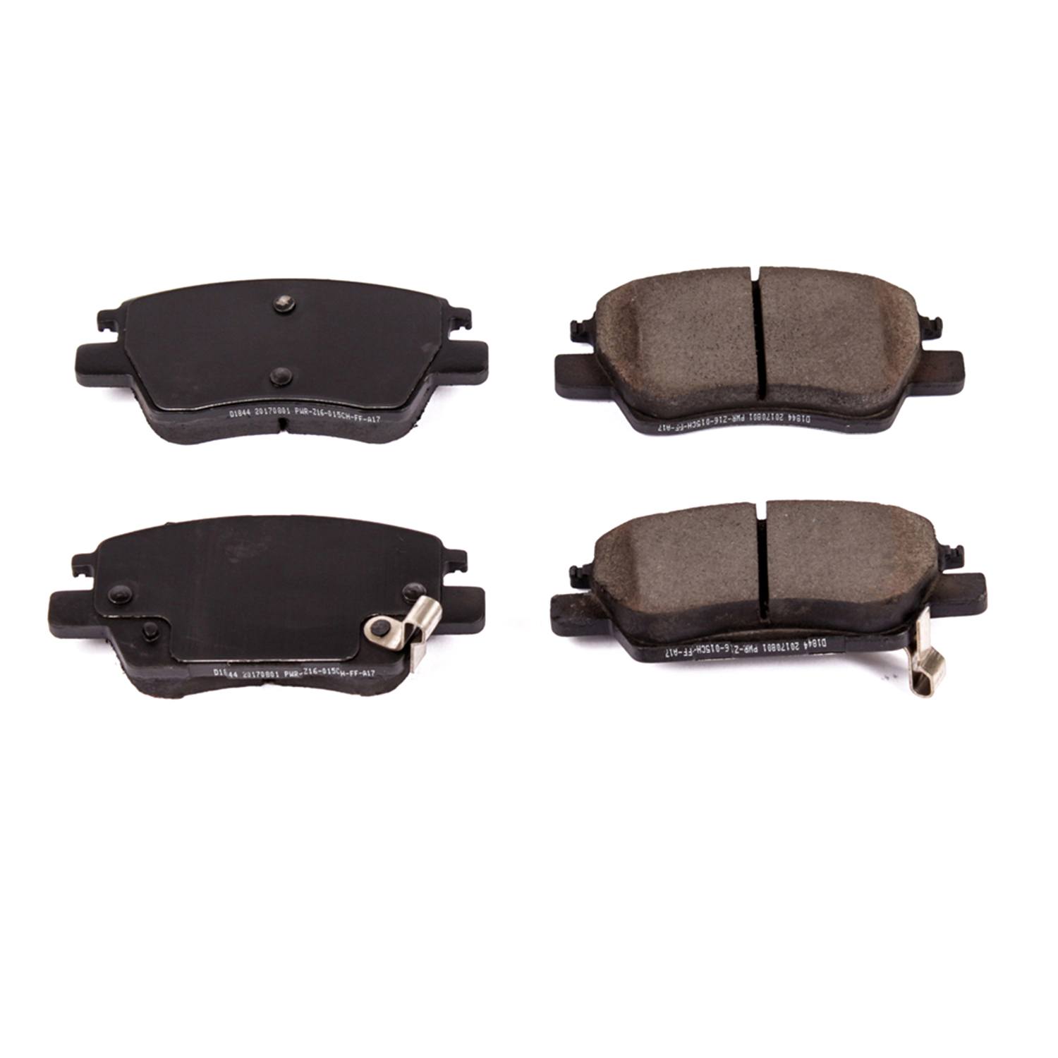 Power Stop 16-1844 Z16 Evolution Ceramic Clean Ride Scorched Front Brake Pads for 2022 Chevrolet Bolt Euv LT, Premier product image