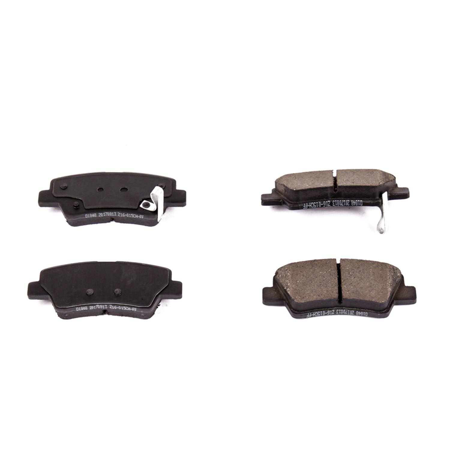 Power Stop 16-1848 Z16 Evolution Ceramic Clean Ride Scorched Brake Pads (Rear) for 2016 Hyundai Tucson Eco, Limited, SE, Sport product image