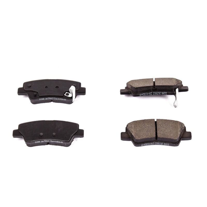 Power Stop 16-1848 Z16 Evolution Ceramic Clean Ride Scorched Brake Pads (Rear) for 2016 Hyundai Tucson Eco, Limited, SE, Sport product image