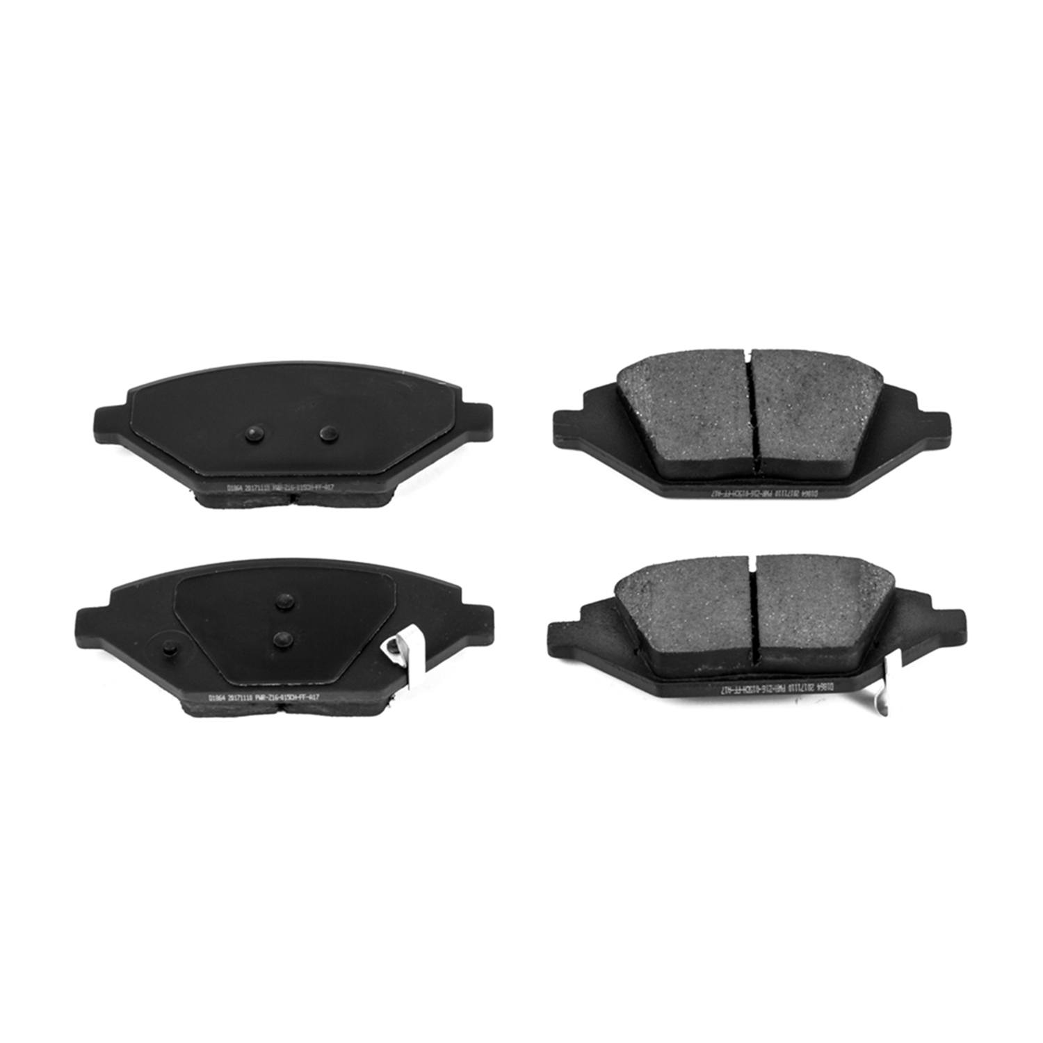 Power Stop 16-1864 Z16 Evolution Ceramic Clean Ride Scorched Front Brake Pads for 2016 Chevrolet Spark LS, LT product image