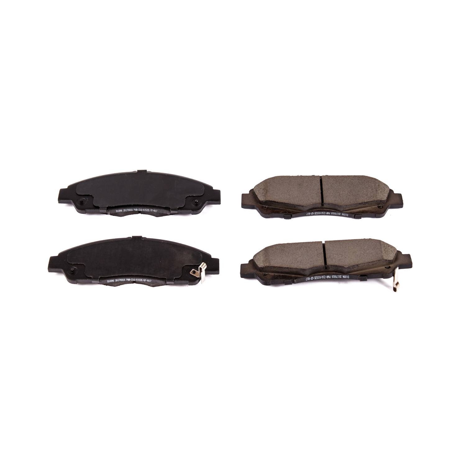 Power Stop 16-1896 Z16 Evolution Ceramic Clean Ride Scorched Front Brake Pads for 2018 Buick Enclave Avenir, Base, Essence, Premium product image