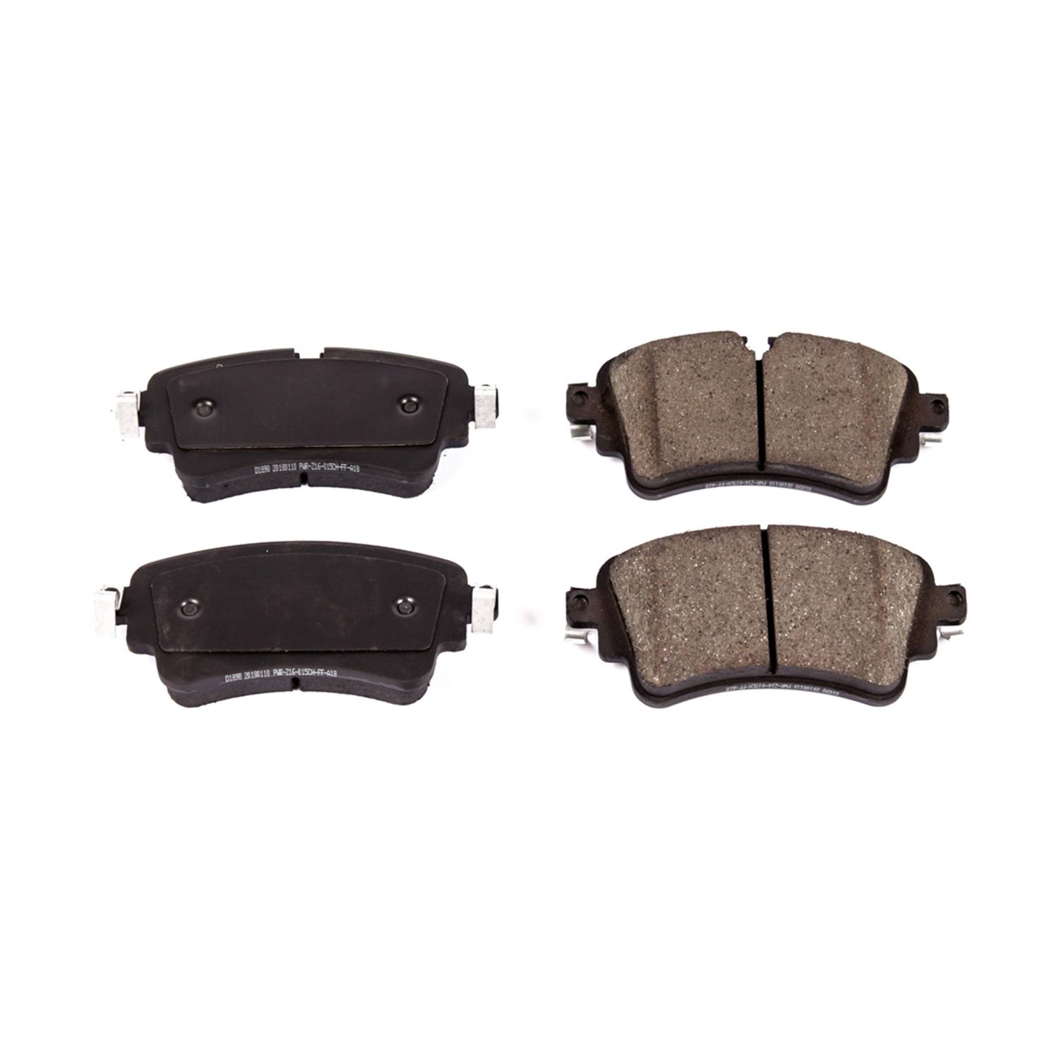 Power Stop 16-1898 Z16 Evolution Ceramic Clean Ride Scorched Rear Brake Pads for 2017-2018 Audi A4 Premium, Premium Plus, Prestige product image