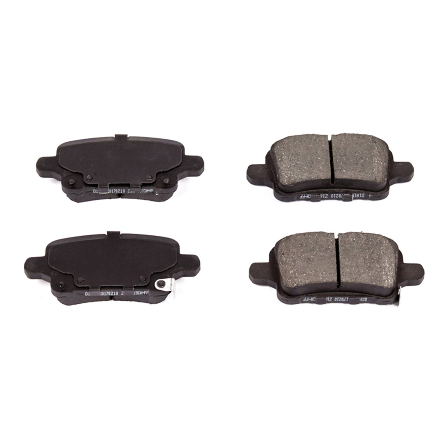Power Stop 16-1915 Z16 Evolution Ceramic Clean Ride Scorched Rear Brake Pads for 2021 Buick Envision Avenir, Essence, Preferred product image