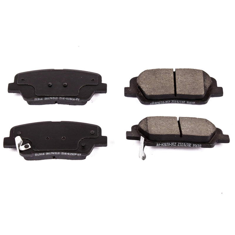 Power Stop 16-1916 Z16 Evolution Ceramic Clean Ride Scorched Rear Brake Pads for 2010-2012 Hyundai Santa Fe GLS, Limited, SE product image