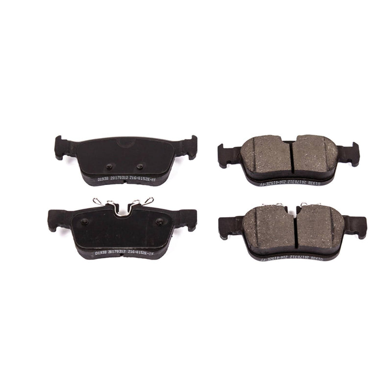 Power Stop 16-1938 Z16 Evolution Ceramic Clean Ride Scorched Rear Brake Pads for 2019 Volvo S60 T5 Inscription, T5 Momentum, T5 R-Design, T6 Inscription, T6 Momentum, T6 R-Design, T8 product image