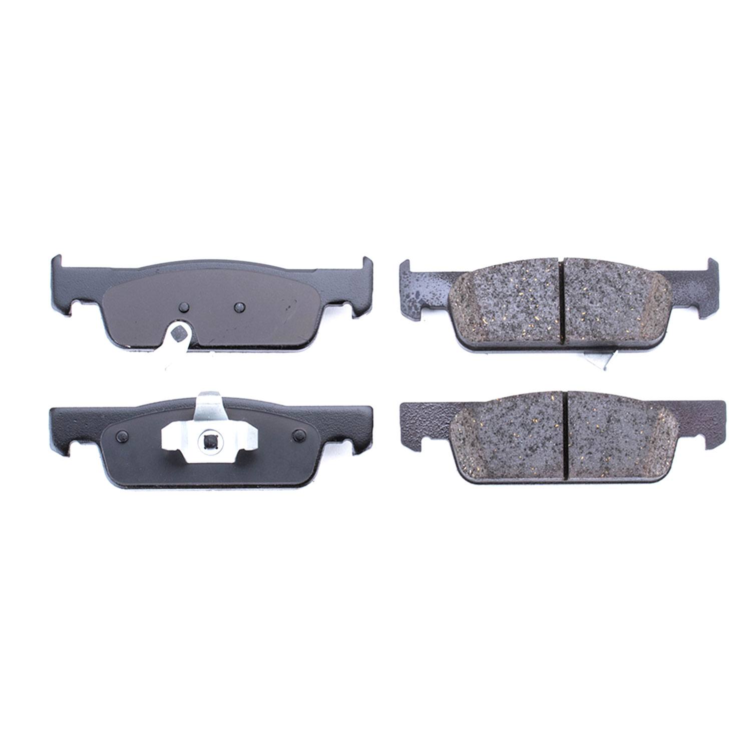 Power Stop 16-1955 Z16 Evolution Ceramic Front Brake Pads for 2019 Smart Eq Fortwo Passion, Pure product image