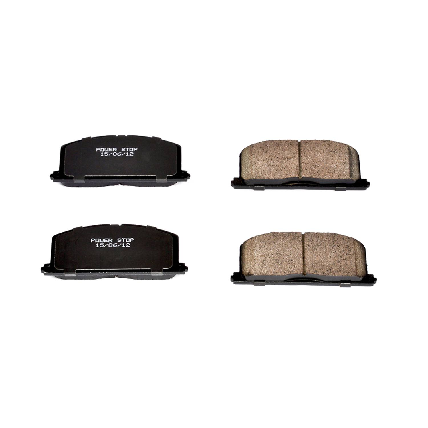 Power Stop 16-242 Z16 Evolution Ceramic Clean Ride Scorched Brake Pads (Front) for 1985-1987 Chevrolet Nova Base, CL product image