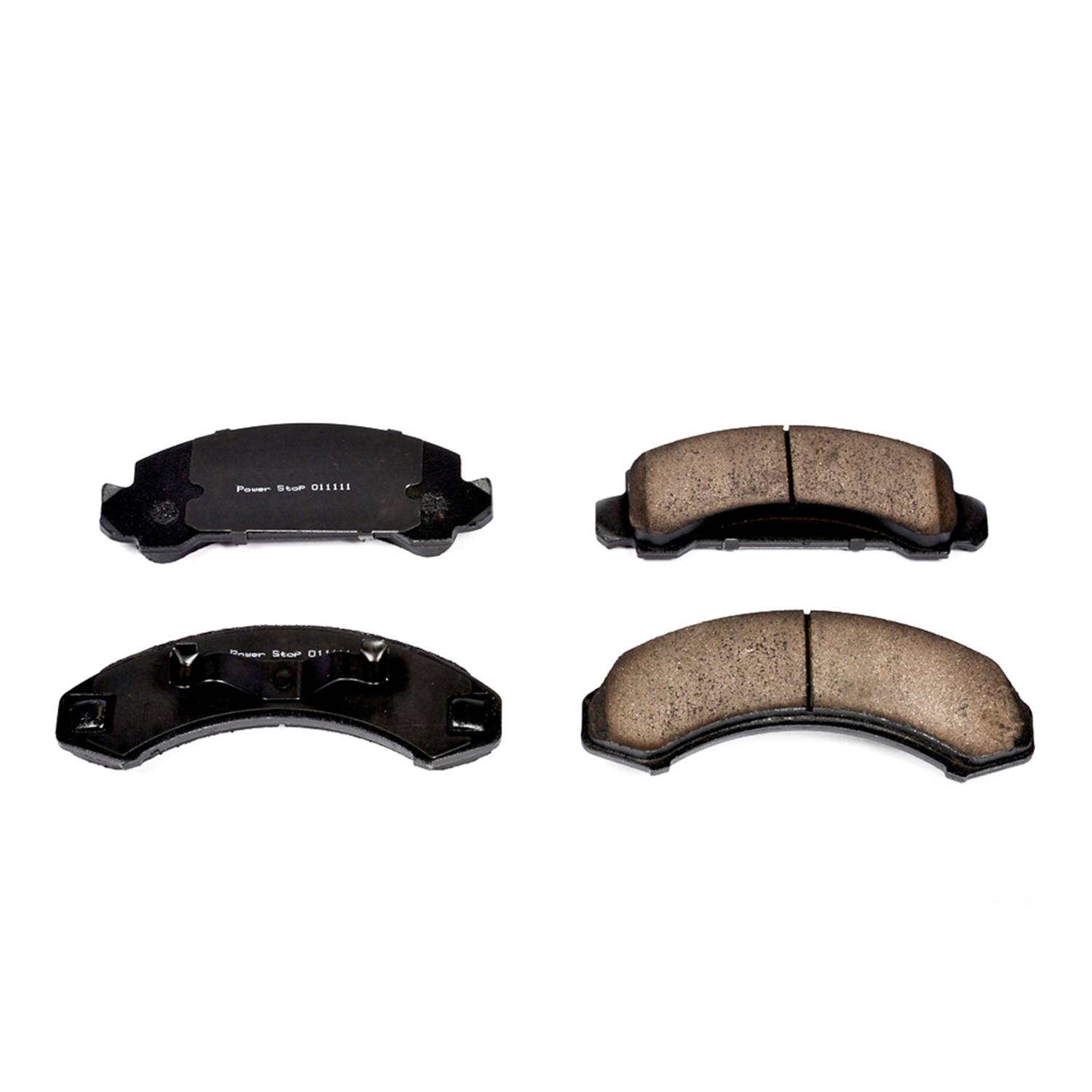 Power Stop 16-249 Z16 Evolution Ceramic Clean Ride Scorched Brake Pads (Front) for 1987 Ford Aerostar Base, XL, XLT product image
