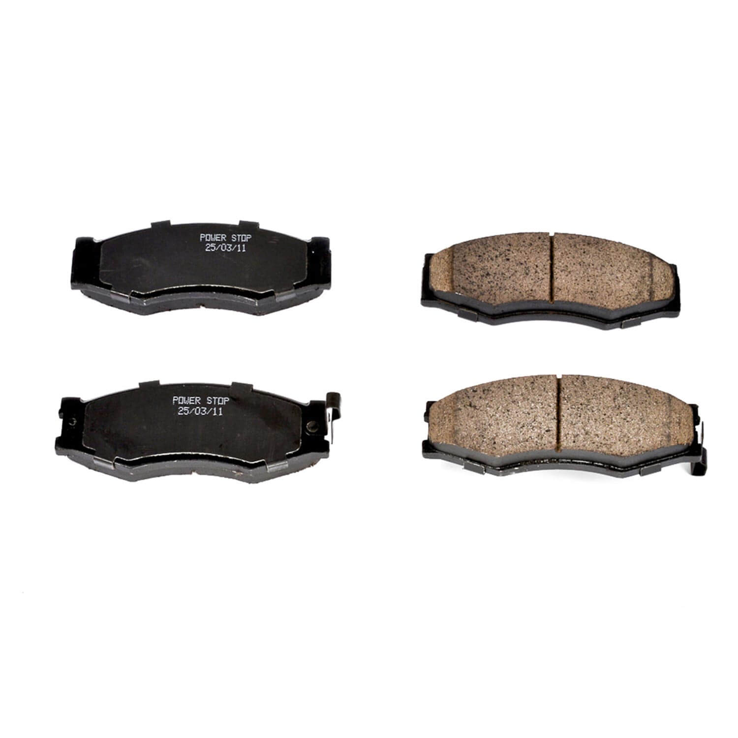 Power Stop 16-266 Z16 Evolution Ceramic Clean Ride Scorched Brake Pads (Front) for 1990-1992 Infiniti M30 Base product image