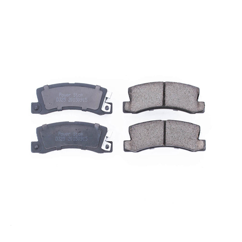 Power Stop 16-325 Z16 Evolution Ceramic Clean Ride Scorched Brake Pads (Rear) for 1990-1992 Geo Prizm Gsi product image