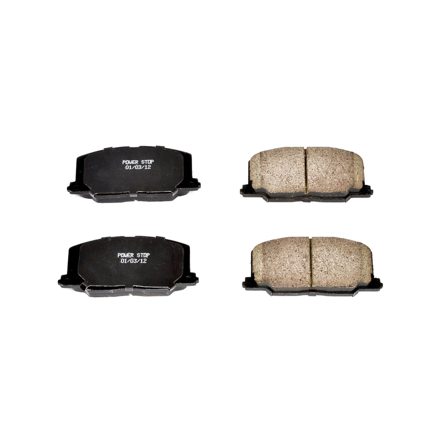 Power Stop 16-356 Z16 Evolution Ceramic Clean Ride Scorched Brake Pads (Front) for 1990-1991 Lexus ES250 Base product image