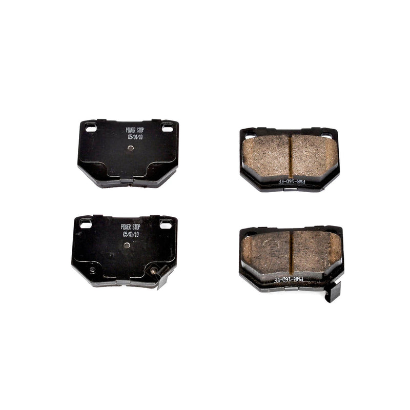 Power Stop 16-461 Z16 Evolution Ceramic Clean Ride Scorched Brake Pads (Rear) for 1990-1996 Nissan 300Zx 2+2, Base, Turbo product image