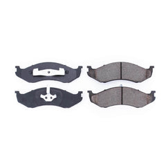 Power Stop 16-477 Z16 Evolution Ceramic Clean Ride Scorched Brake Pads (Front) for 1990 Jeep Cherokee Base, Laredo, Limited, Pioneer, Sport 4 Wheel Drive product image