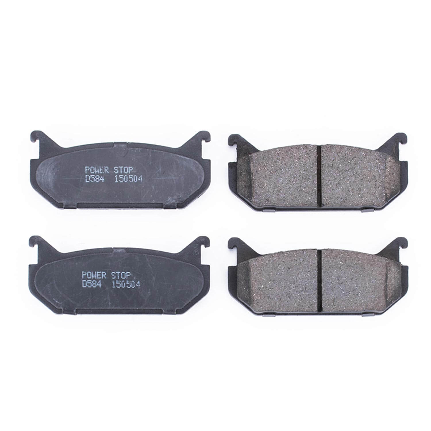 Power Stop 16-584 Z16 Evolution Ceramic Clean Ride Scorched Brake Pads (Rear) for 1993-1996 Ford Probe Base, GT, SE Rear Disc product image