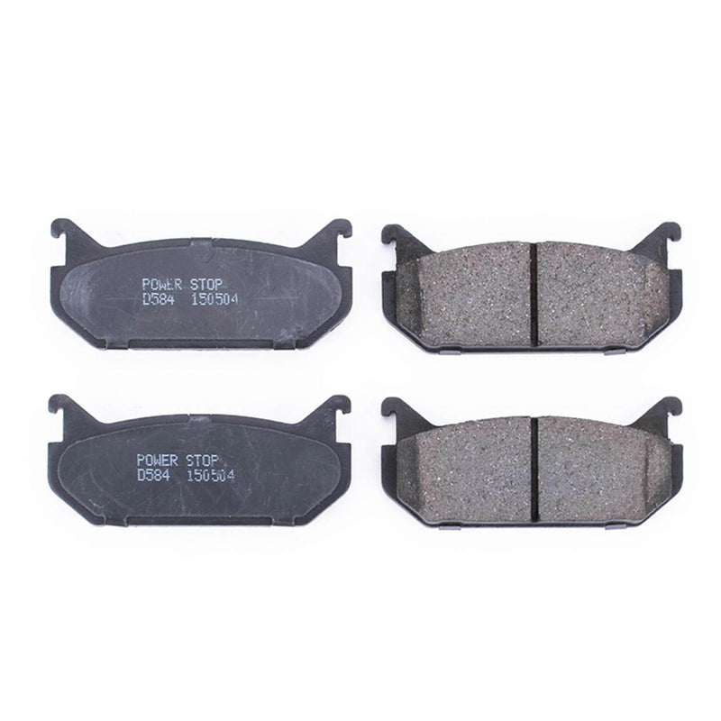 Power Stop 16-584 Z16 Evolution Ceramic Clean Ride Scorched Brake Pads (Rear) for 1993-1996 Ford Probe Base, GT, SE Rear Disc product image