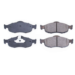 Power Stop 16-648 Z16 Evolution Ceramic Clean Ride Scorched Brake Pads - Without Wear Sensor (Front) for 1995 Ford Contour GL, GL Sport, LX, LX Sport, SE product image
