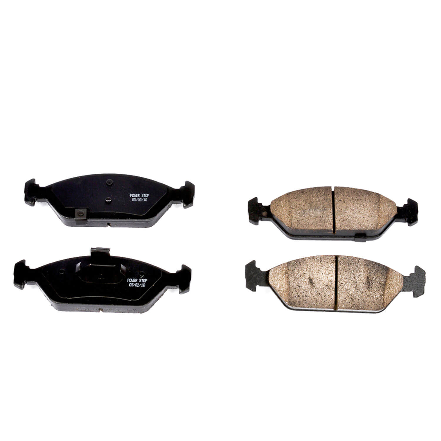 Power Stop 16-925 Z16 Evolution Ceramic Clean Ride Scorched Brake Pads - Sensor On Outer Pad (Front) for 2000 Kia Spectra product image