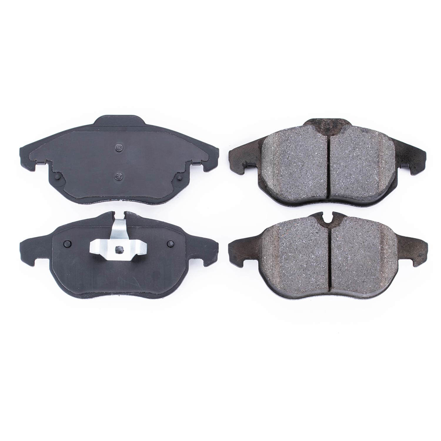Power Stop 16-972 Z16 Evolution Ceramic Clean Ride Scorched Brake Pads (Front) for 2003 Saab 9-3. Arc, Linear, Vector product image