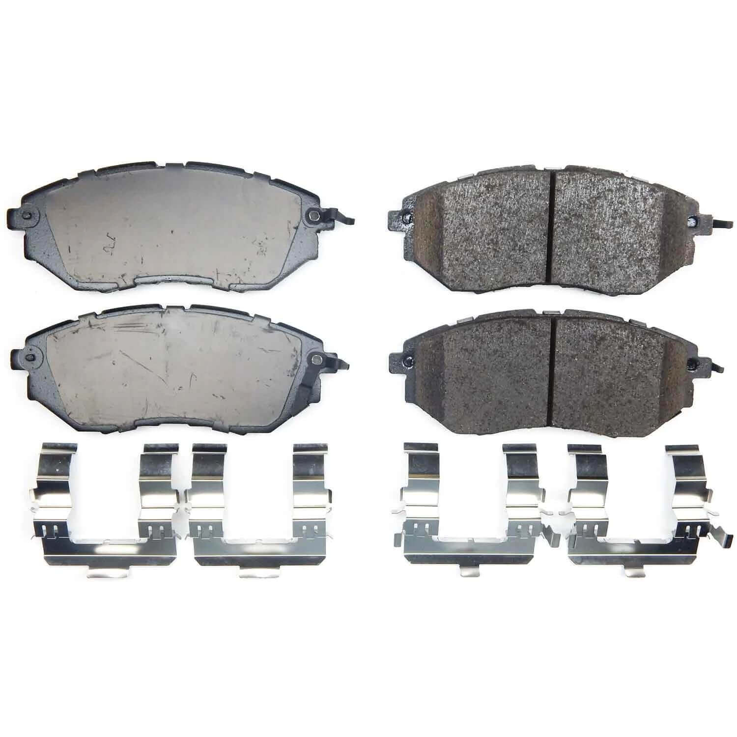 Power Stop 17-1078B Z17 Evolution Plus Ceramic Front Brake Pads for Vehicle-Specific Fitment product image