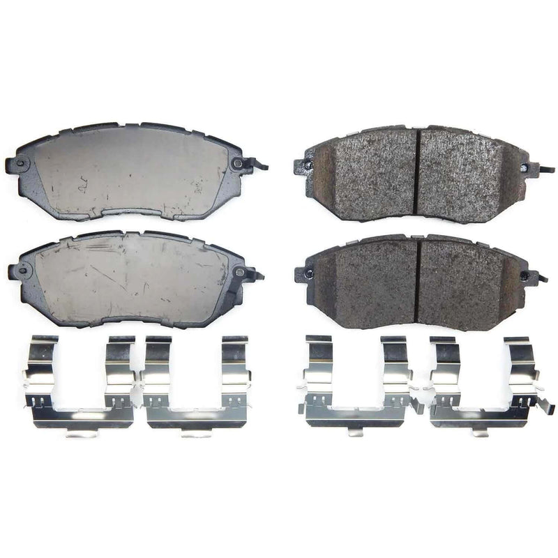 Power Stop 17-1078B Z17 Evolution Plus Ceramic Front Brake Pads for Vehicle-Specific Fitment product image