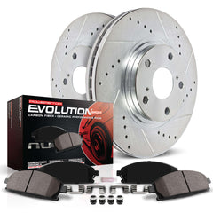 Power Stop K3029 Z23 Evolution Sport Performance 1-Click Brake Kit With Hardware (Front) for 2004-2008 Acura TL product image