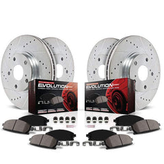 Power Stop K8348 - Z23 Evolution Sport Performance 1-Click Front And Rear Pad And Rotor Kit vehicle fitment brake part