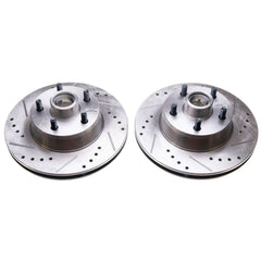 Power Stop AR8102XPR Evolution Performance 1-Piece Drilled And Slotted Front Brake Rotors for 1969-1970 Ford Country Squire Base product image