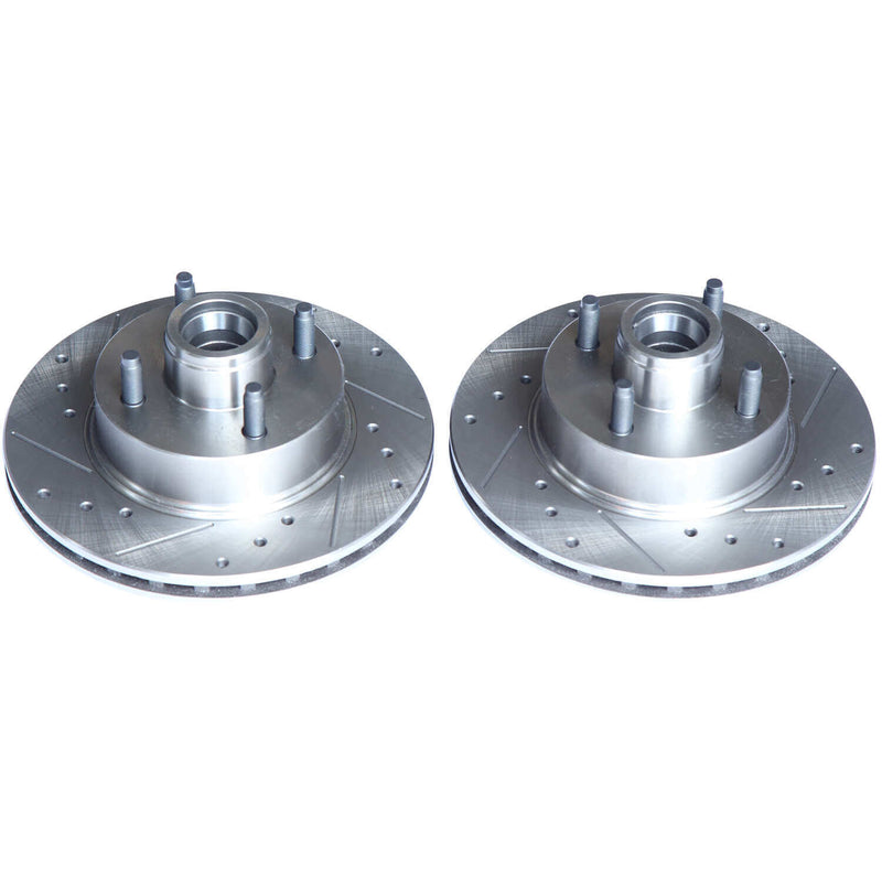 Power Stop AR8111XPR Evolution Performance 1-Piece Drilled And Slotted Front Brake Rotors for 1979 Ford Mustang Base, Ghia product image