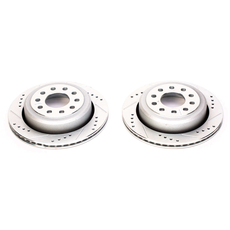 Power Stop AR8166XPR Evolution Performance Vented 1-Piece Drilled And Slotted Rear Brake Rotor for 2003 Lincoln Town Car Cartier, Cartier L, Executive, Executive L, Executive Protection product image