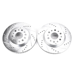 Power Stop AR82193XPR - Evolution Performance 1-Piece Drilled And Slotted Rear Brake Rotors vehicle fitment brake part