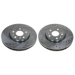 Power Stop AR82200XPR Evolution Performance Vented 1-Piece Drilled And Slotted Front Brake Rotor for 2020-2022 Chevrolet Corvette Stingray product image