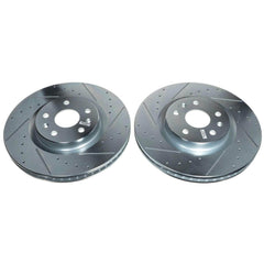 Power Stop AR82202XPR Evolution Performance Vented 1-Piece Drilled And Slotted Front Brake Rotor for 2020-2022 Chevrolet Corvette Stingray product image