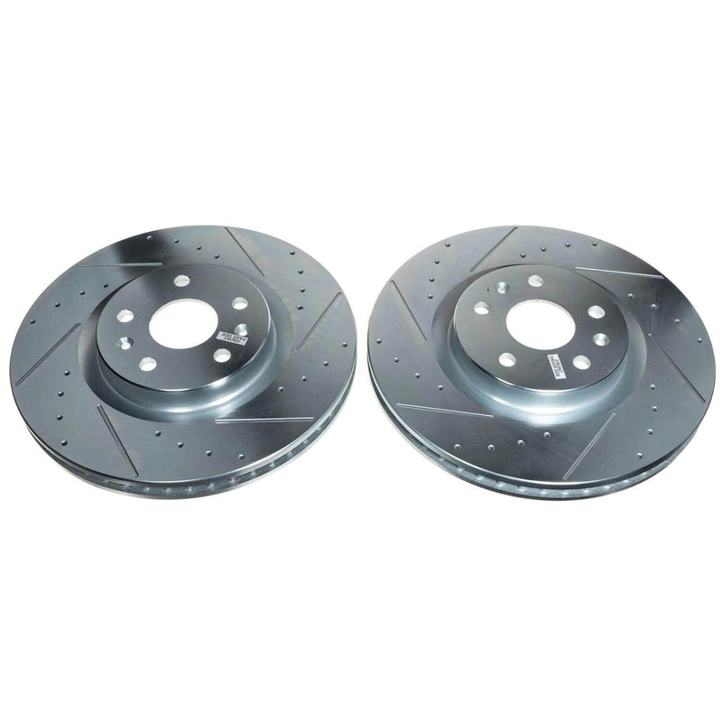 Power Stop AR82202XPR Evolution Performance Vented 1-Piece Drilled And Slotted Front Brake Rotor for 2020-2022 Chevrolet Corvette Stingray product image