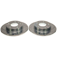 Power Stop AR82206XPR Evolution Solid Drilled And Slotted Rear Brake Rotor for 2020-2022 Buick Encore GX Essence, Preferred, Select product image