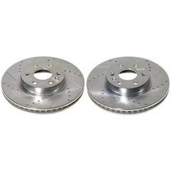 Power Stop AR82207XPR - Evolution Performance Vented 1-Piece Drilled And Slotted Front Brake Rotors vehicle fitment brake part