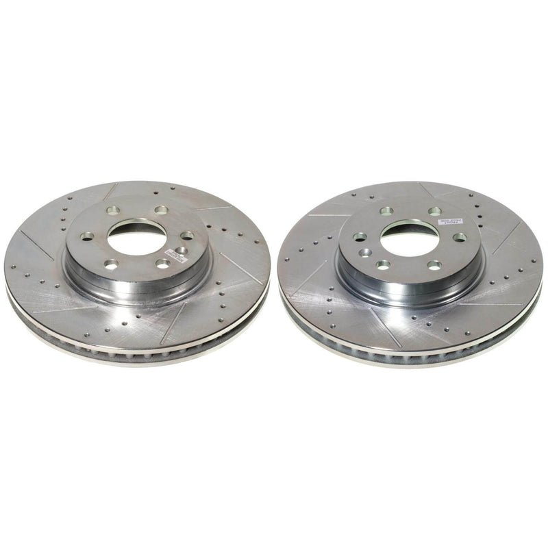 Power Stop AR82207XPR - Evolution Performance Vented 1-Piece Drilled And Slotted Front Brake Rotors vehicle fitment brake part