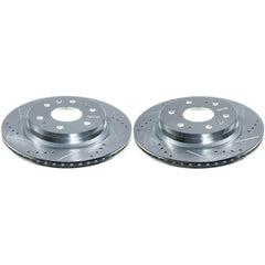 Power Stop AR82211XPR Evolution Performance Vented 1-Piece Drilled And Slotted Rear Brake Rotors for 2023 Chevrolet Colorado LT, Trail Boss, Wt, Z71, ZR2 product image