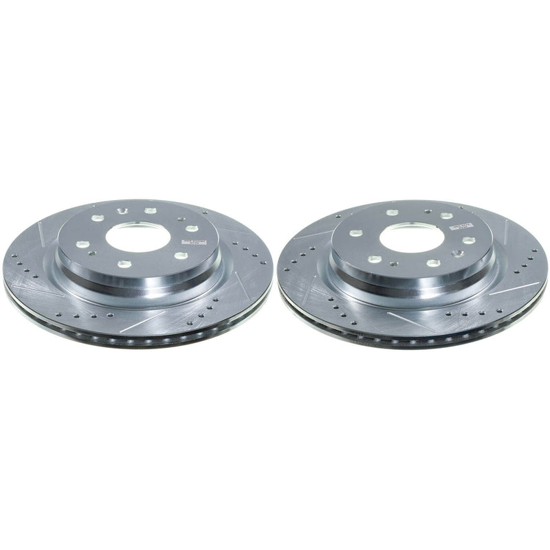 Power Stop AR82211XPR Evolution Performance Vented 1-Piece Drilled And Slotted Rear Brake Rotors for 2023 Chevrolet Colorado LT, Trail Boss, Wt, Z71, ZR2 product image