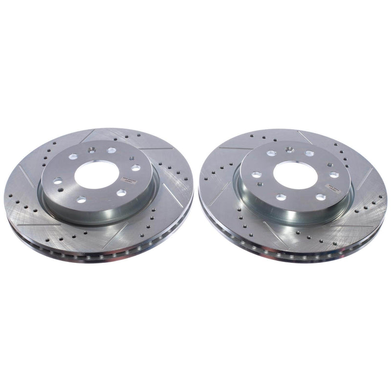 Power Stop AR82212XPR Evolution Performance Vented 1-Piece Drilled And Slotted Front Brake Rotors for 2023 Chevrolet Colorado LT, Trail Boss, Wt, Z71, ZR2 product image